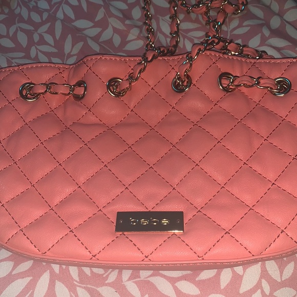 bebe Bags Bebe Coral Quilted Bag Poshmark